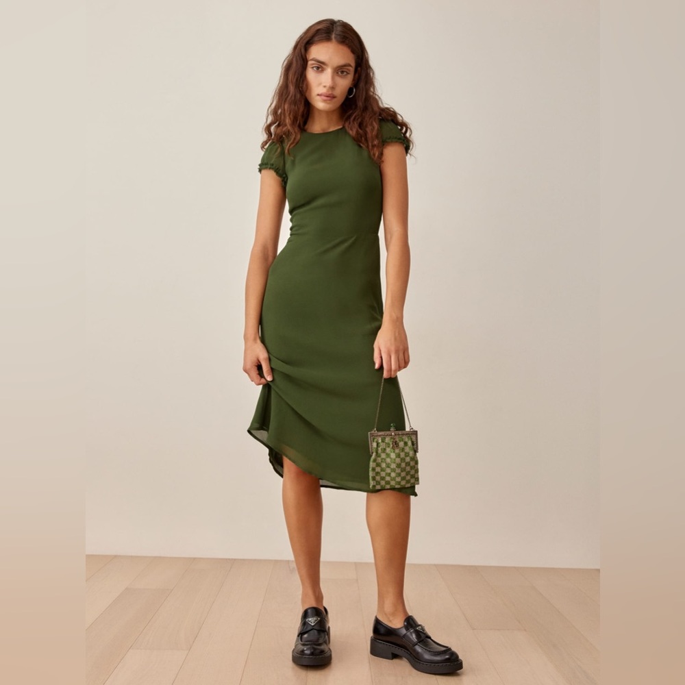Ismena Reformation Dress size 0 green